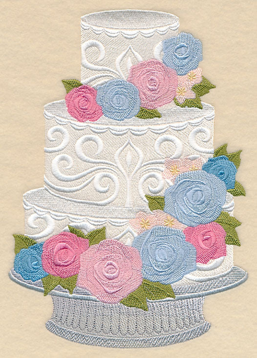 Cascading Roses Cake