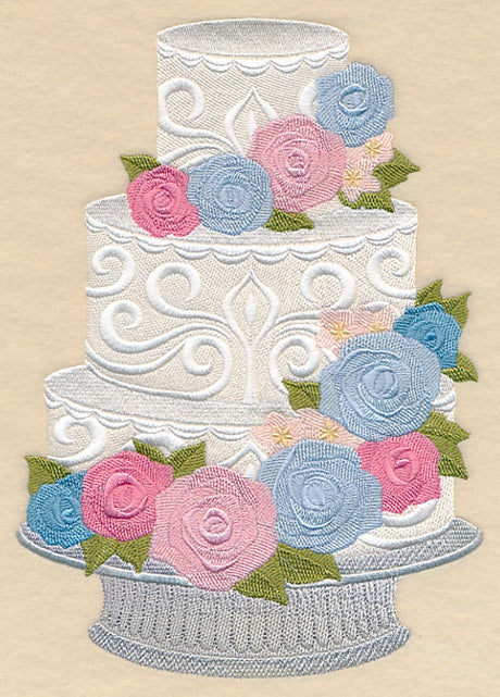Cascading Roses Cake