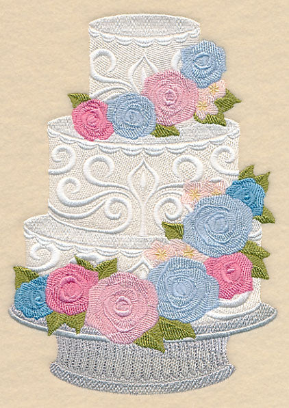 Cascading Roses Cake