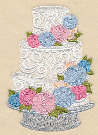 Cascading Roses Cake