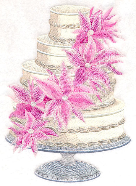 Cascading Lilies Cake