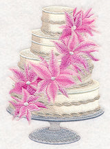 Cascading Lilies Cake