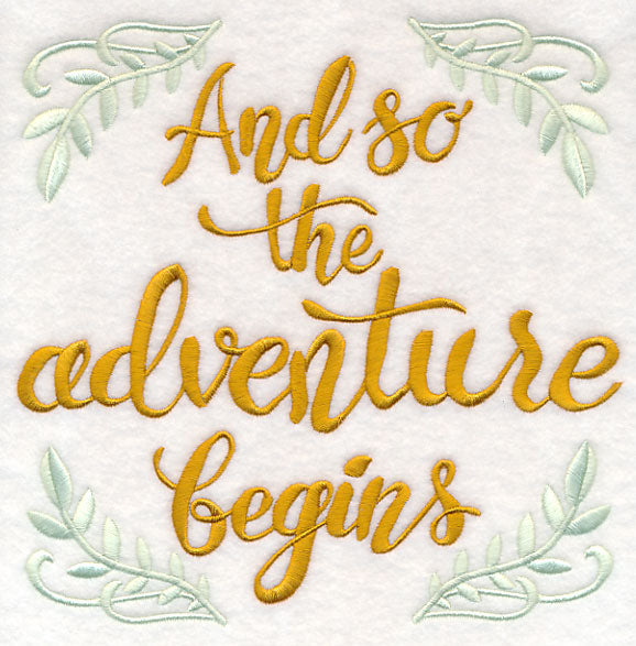 And So the Adventure Begins