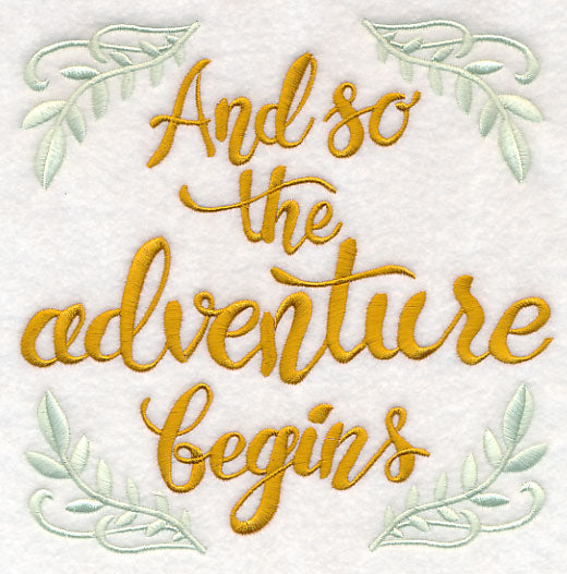 And So the Adventure Begins