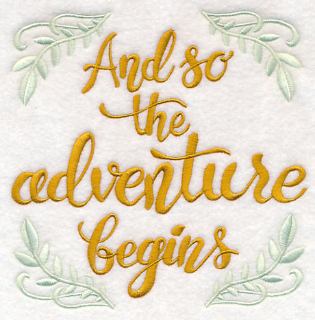 And So the Adventure Begins