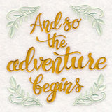 And So the Adventure Begins