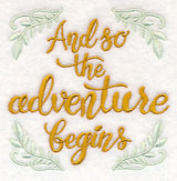 And So the Adventure Begins