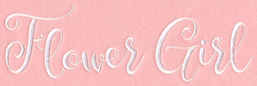 Wedding Typography - Flower Girl