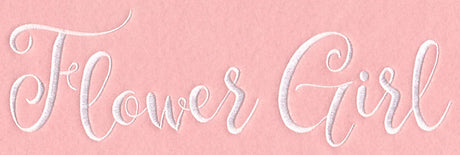 Wedding Typography - Flower Girl