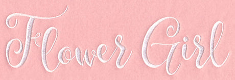 Wedding Typography - Flower Girl