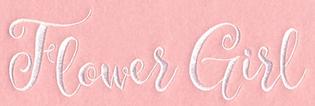 Wedding Typography - Flower Girl