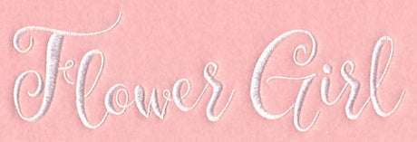 Wedding Typography - Flower Girl