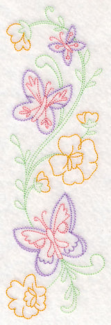 Butterfly and Blooms Spray (Vintage)