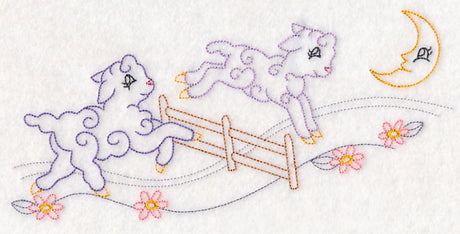 Counting Sheep Border (Vintage)