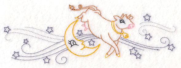 Cow Over the Moon Border (Vintage)