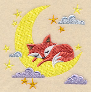 Sleeping Fox on the Moon