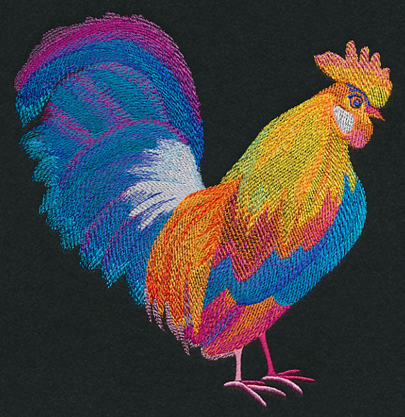 Vibrant Rooster in Watercolor