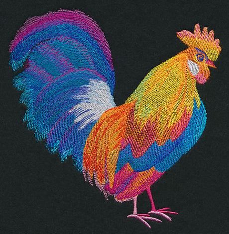 Vibrant Rooster in Watercolor