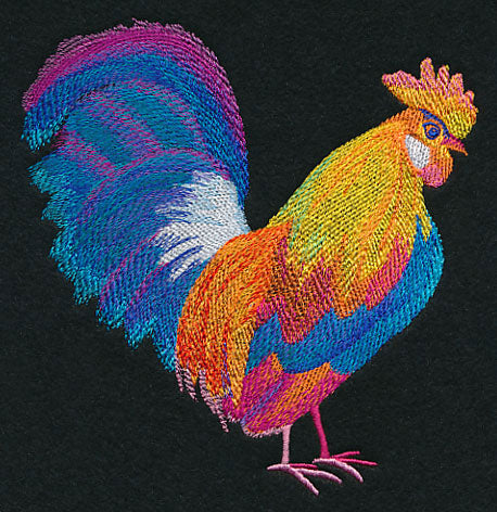 Vibrant Rooster in Watercolor