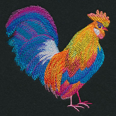 Vibrant Rooster in Watercolor