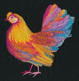 Vibrant Hen in Watercolor