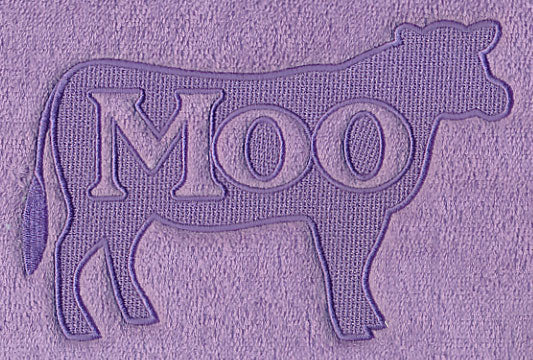 Moo Cow (Embossed)