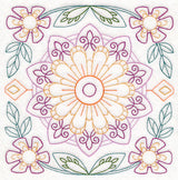 Geometric Floral Square (Vintage)
