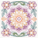 Geometric Floral Square (Vintage)