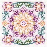 Geometric Floral Square (Vintage)