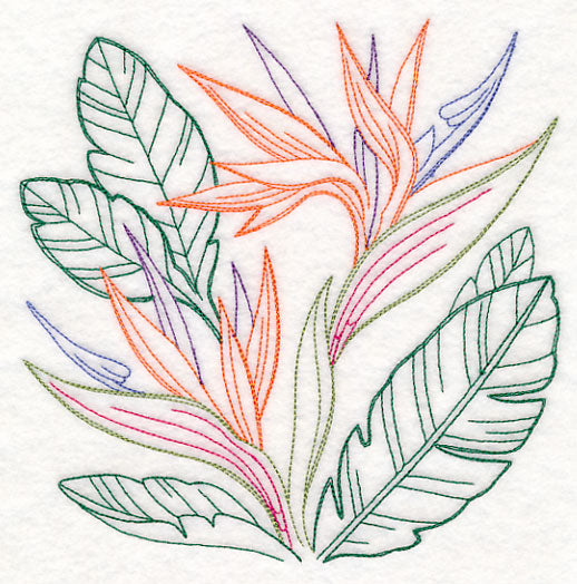 Bird of Paradise Square (Vintage)