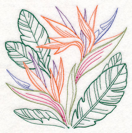 Bird of Paradise Square (Vintage)