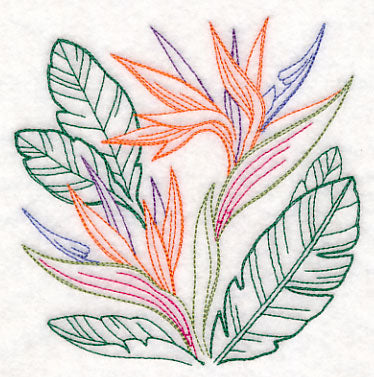 Bird of Paradise Square (Vintage)