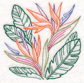 Bird of Paradise Square (Vintage)