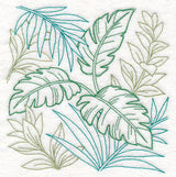 Tropical Greenery Square (Vintage)