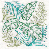 Tropical Greenery Square (Vintage)