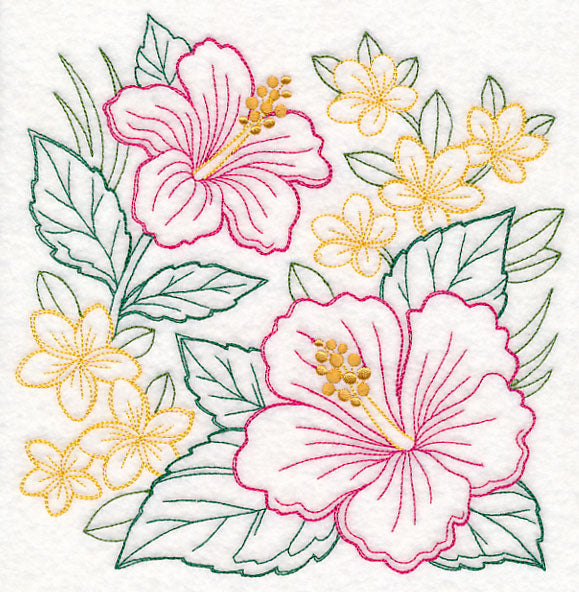 Hibiscus Square (Vintage)