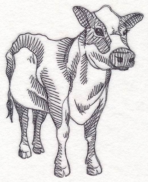 Farm Animal Sketch - Cow