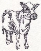 Farm Animal Sketch - Cow