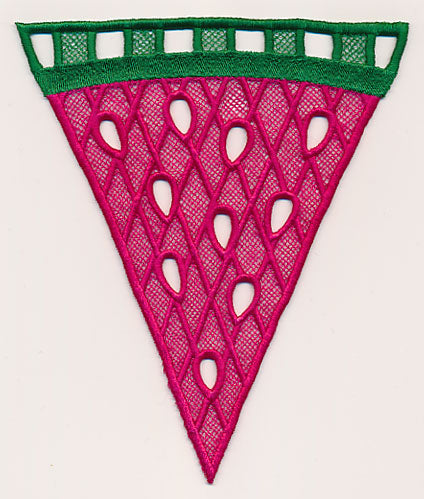 Watermelon Slice Bunting (Lace)