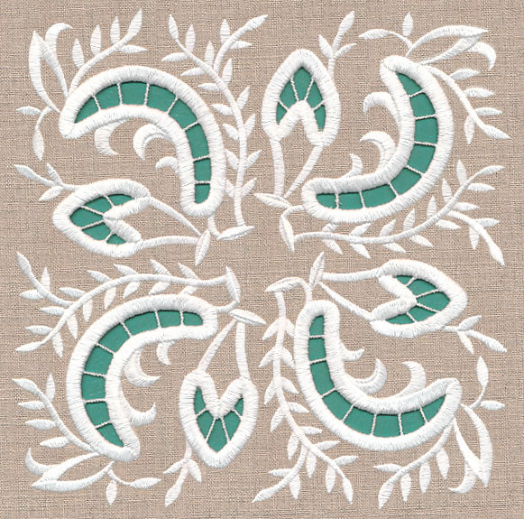Greenery Square (Cutwork)
