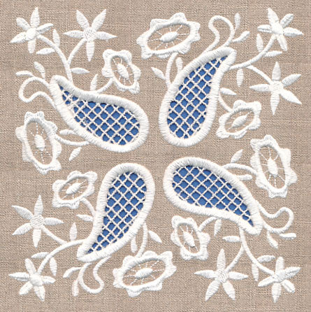 Nature Square (Cutwork)