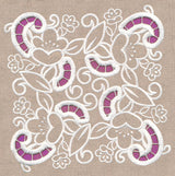 Swirls Square (Cutwork)