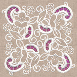 Swirls Square (Cutwork)