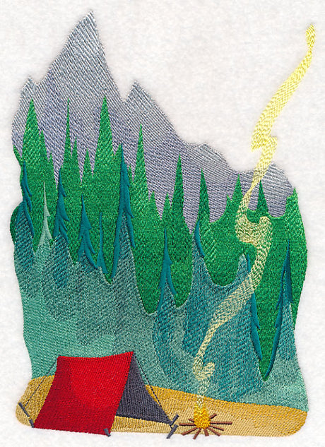 Mountain Scene in Watercolor