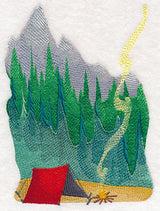 Mountain Scene in Watercolor