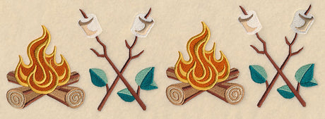 Retro Camping Border