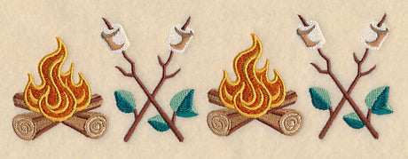 Retro Camping Border