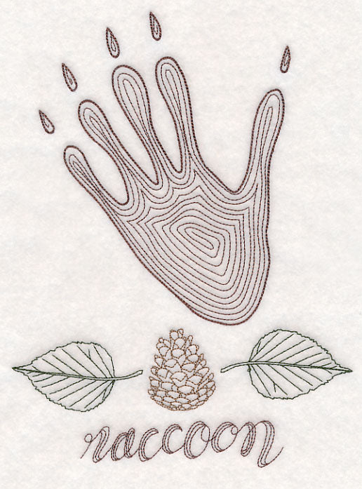 Animal Tracks - Raccoon (Vintage)