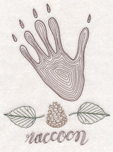 Animal Tracks - Raccoon (Vintage)