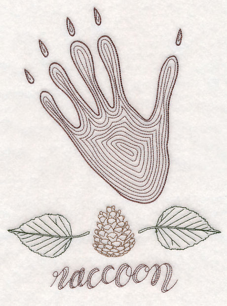 Animal Tracks - Raccoon (Vintage)